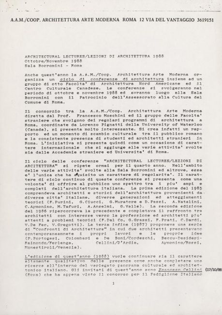 Architectural lectures / Lezioni di architettura - 